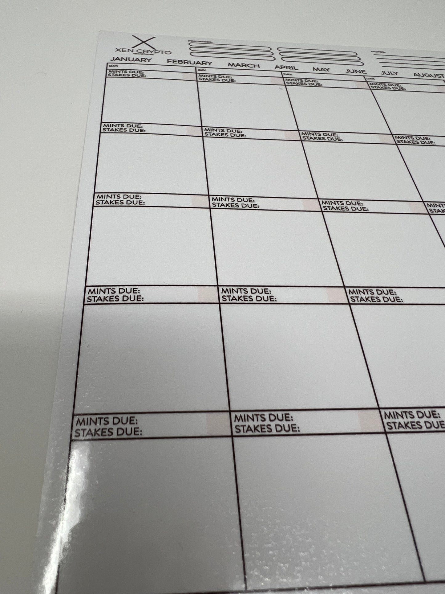 Dry-Erase Monthly Calendar